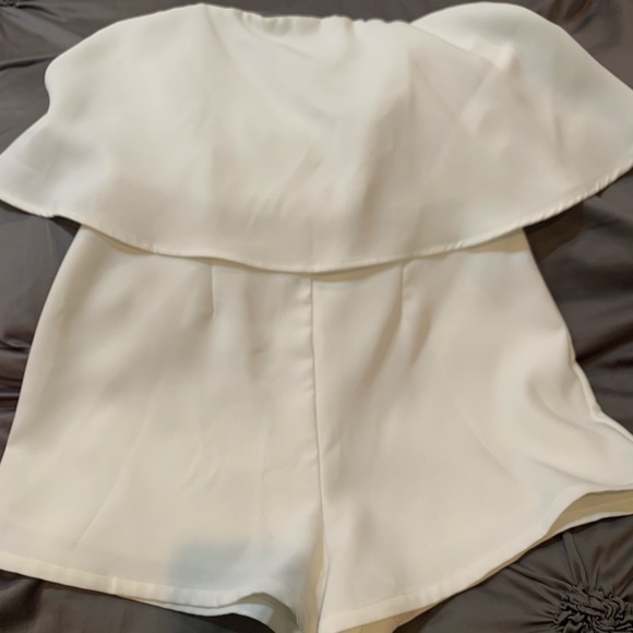 Sugarlips Pants - EUC: Creamy Romper beautiful for bridal or just summer wear